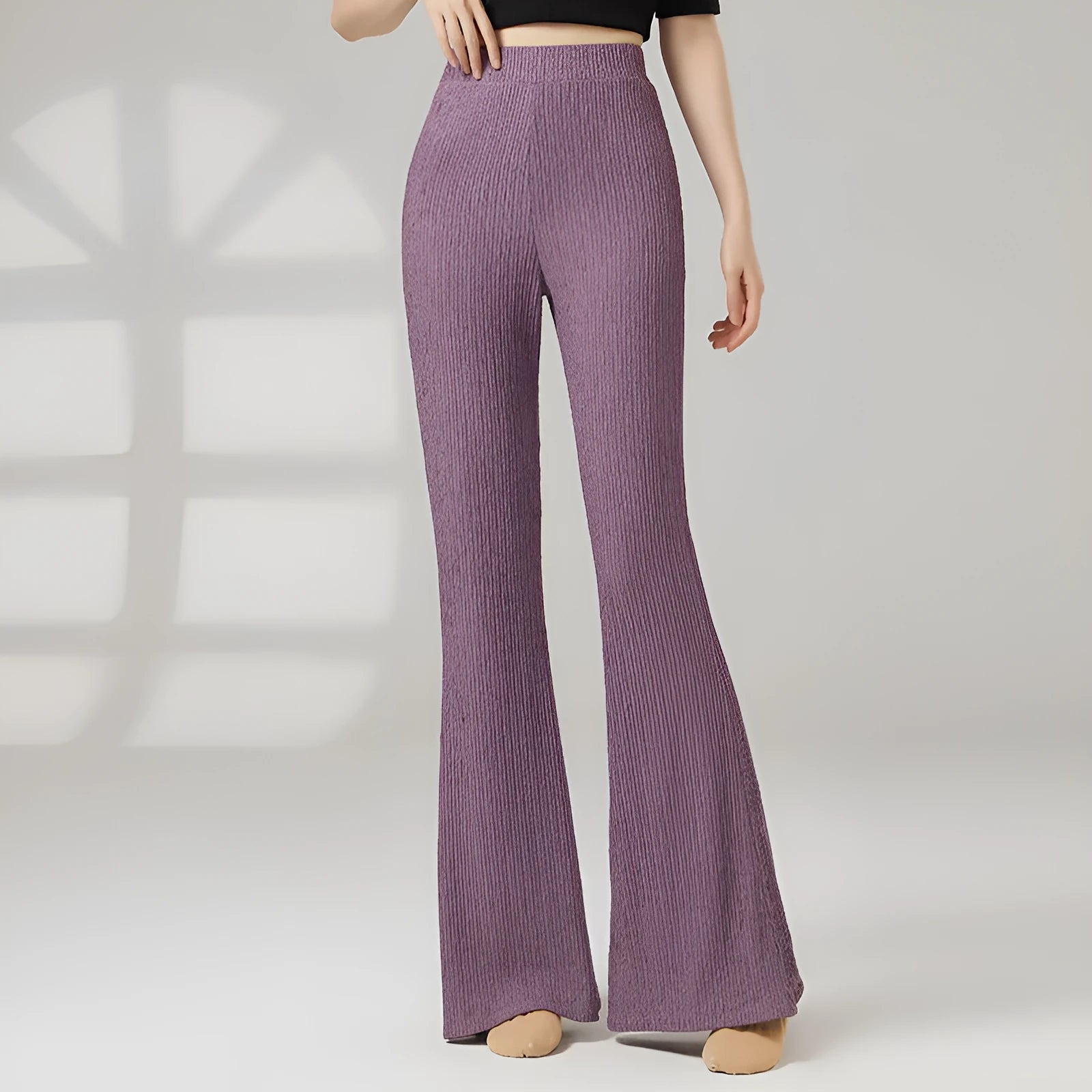 Women's classical dance training pants in solid colours for sports dance practice