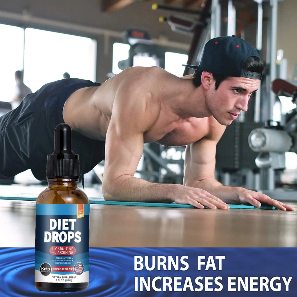 60ml bottle of ketone drops dietary supplement for body shaping