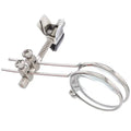 Auxiliary reading glass mirror glasses double clip with metal bracket and glass lens