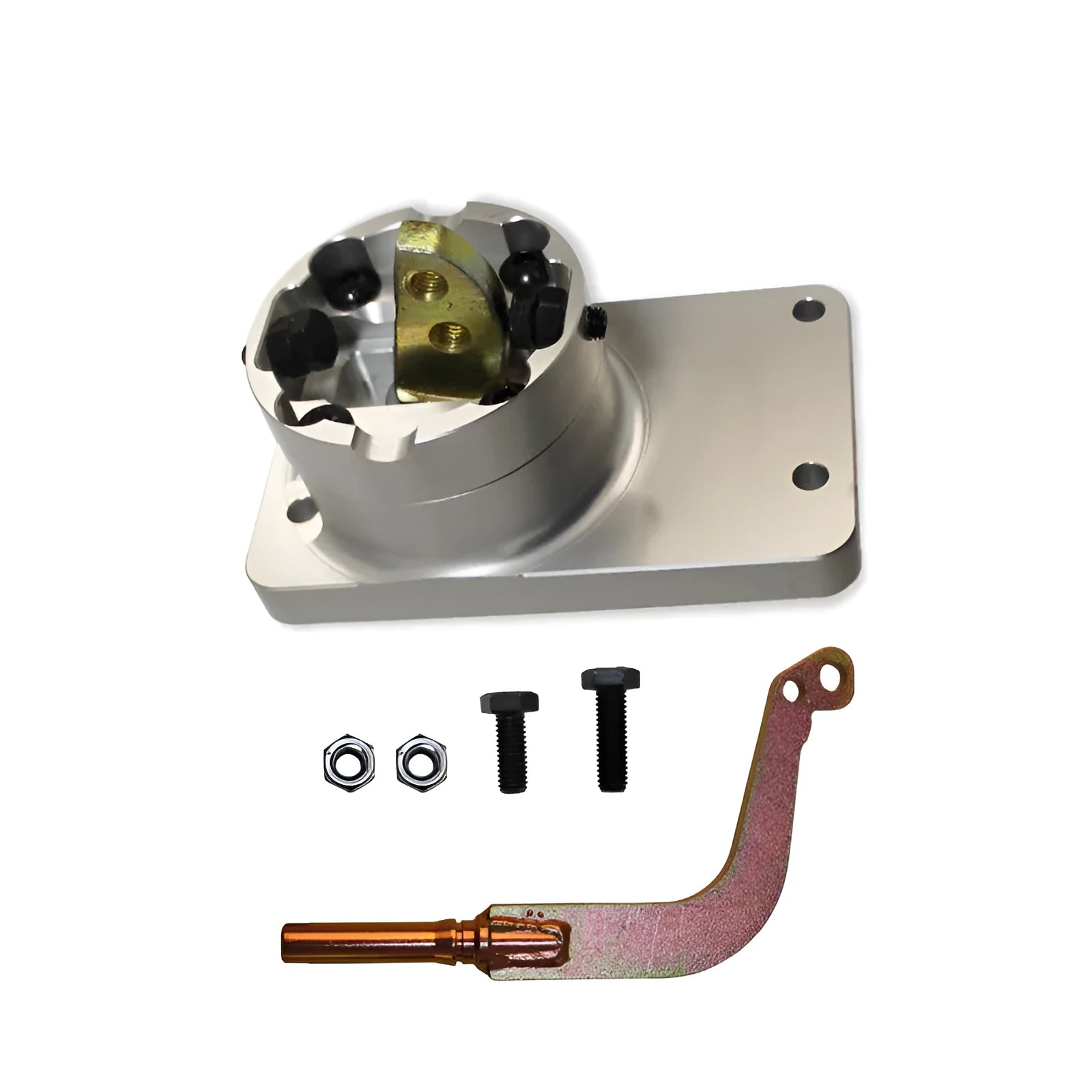 Silver aluminium alloy quick short rod shifter for Horton vehicle replacement