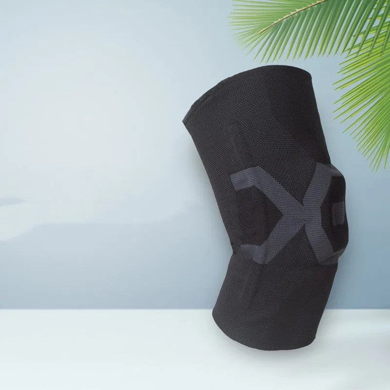 Men's silicone knee pads for running and cycling protection in multiple colour options