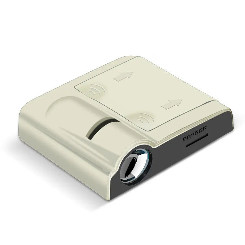 Car decorative projection radium lamp with ABS plastic construction in black or beige colour