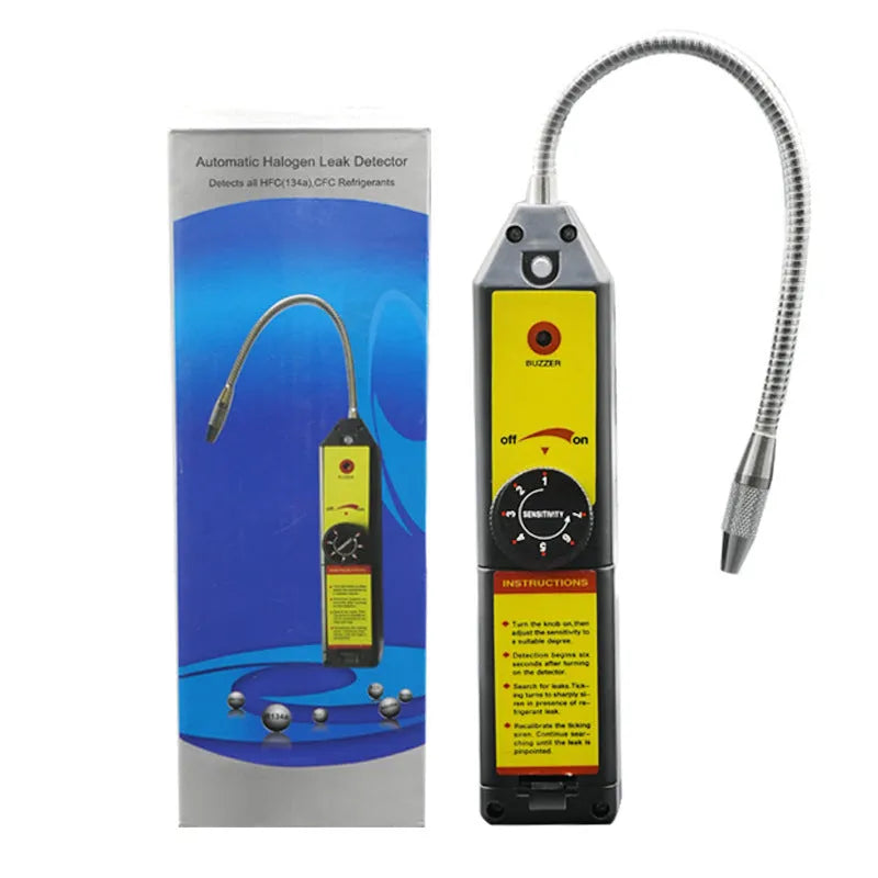 WJL-6000 halogen electronic leak detector with extended 20cm probe for car air conditioning systems