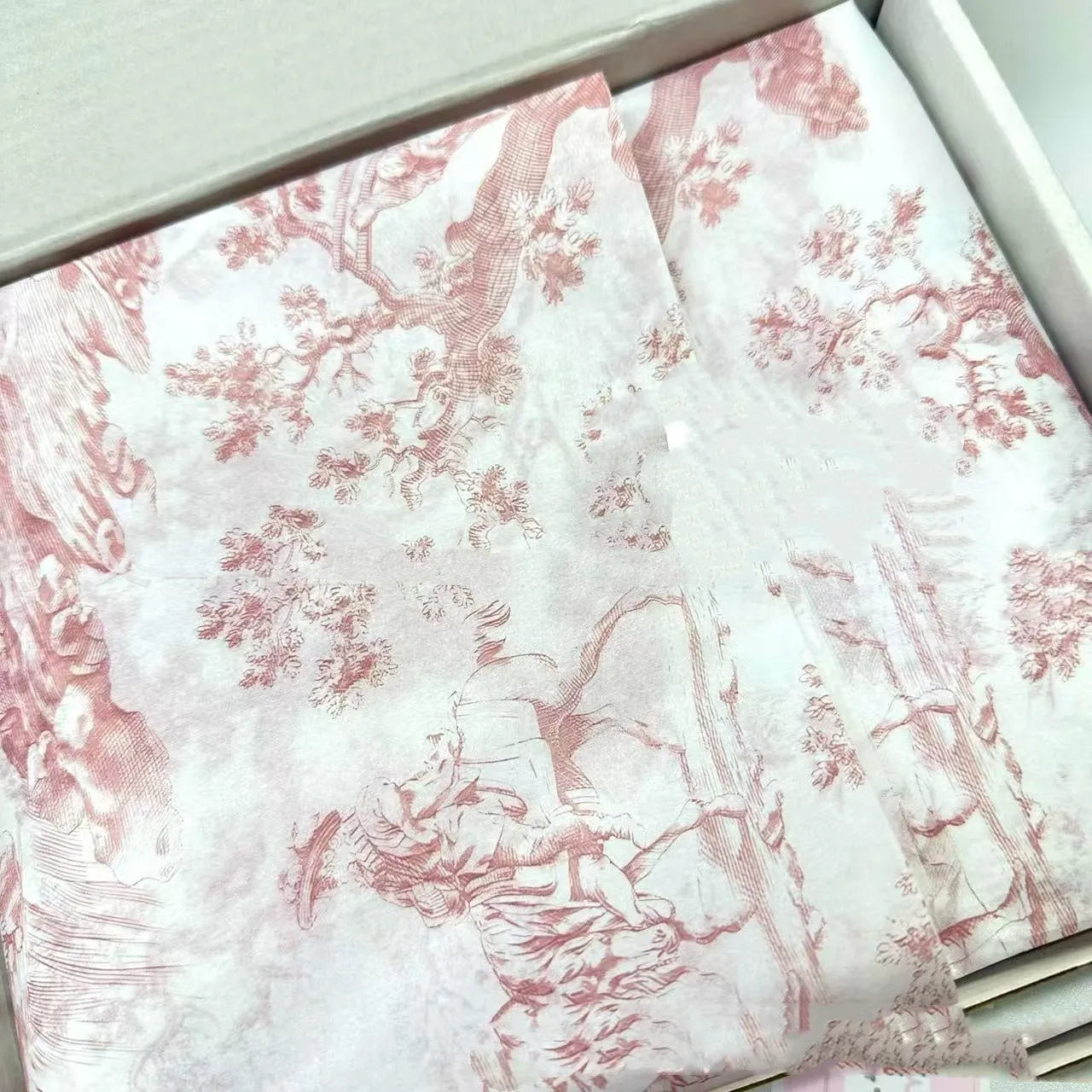 French MG tissue paper sheet in retro pink purple colour, 50cm by 70cm