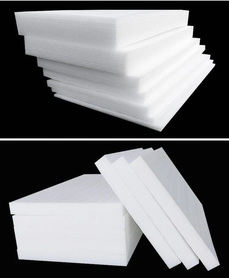 Single white EPE pearl cotton foam board measuring 200x100x1cm used for protective packaging