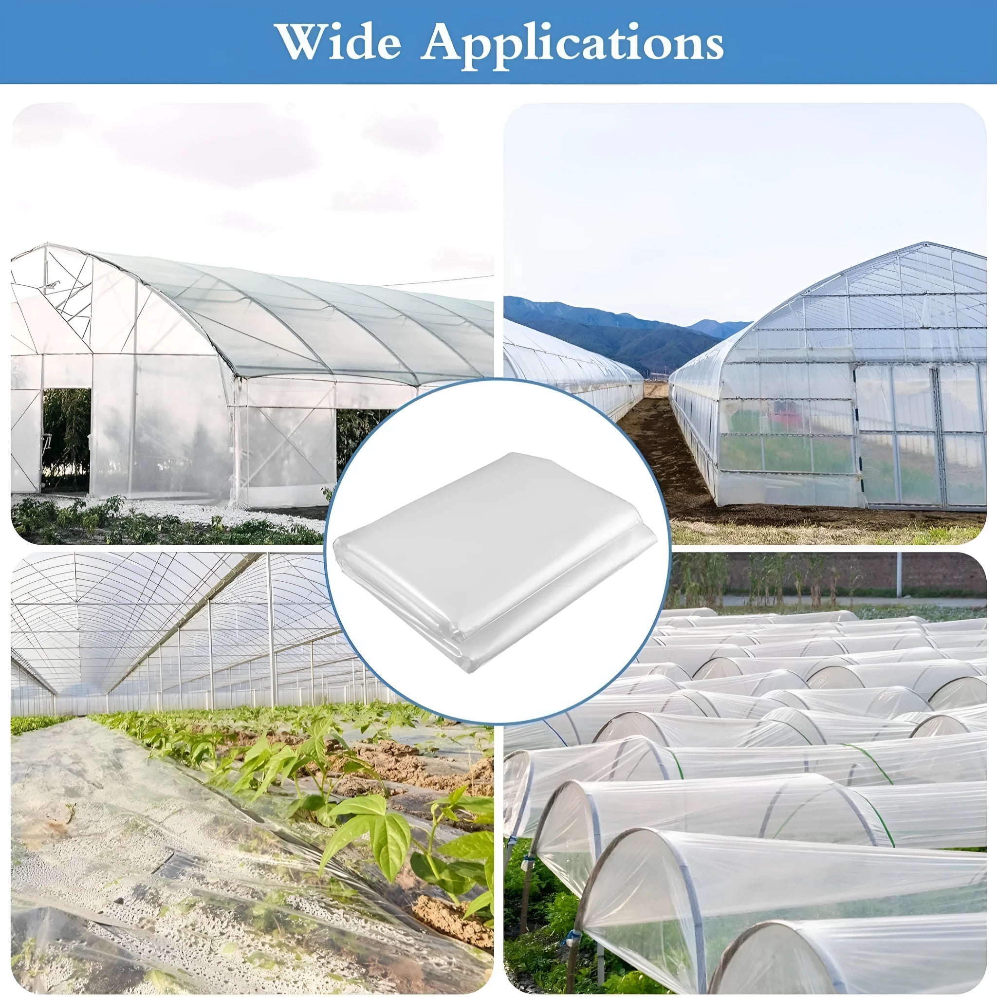 4×8 metre plastic greenhouse cold film sheet for vegetable shed insulation