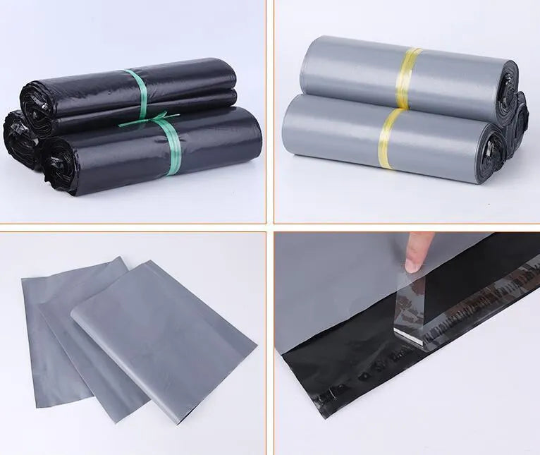 PE courier clothing bag with adhesive sealing in multiple colours and sizes