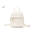 Soft PU mini backpack in street style with contrast colour detailing and three-dimensional pocket