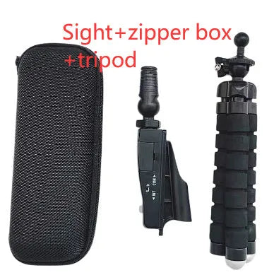 Golf putter laser aiming instrument with removable tripod for alignment practice