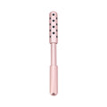Germanium particles roller facial massager in purple colour with metal roller head
