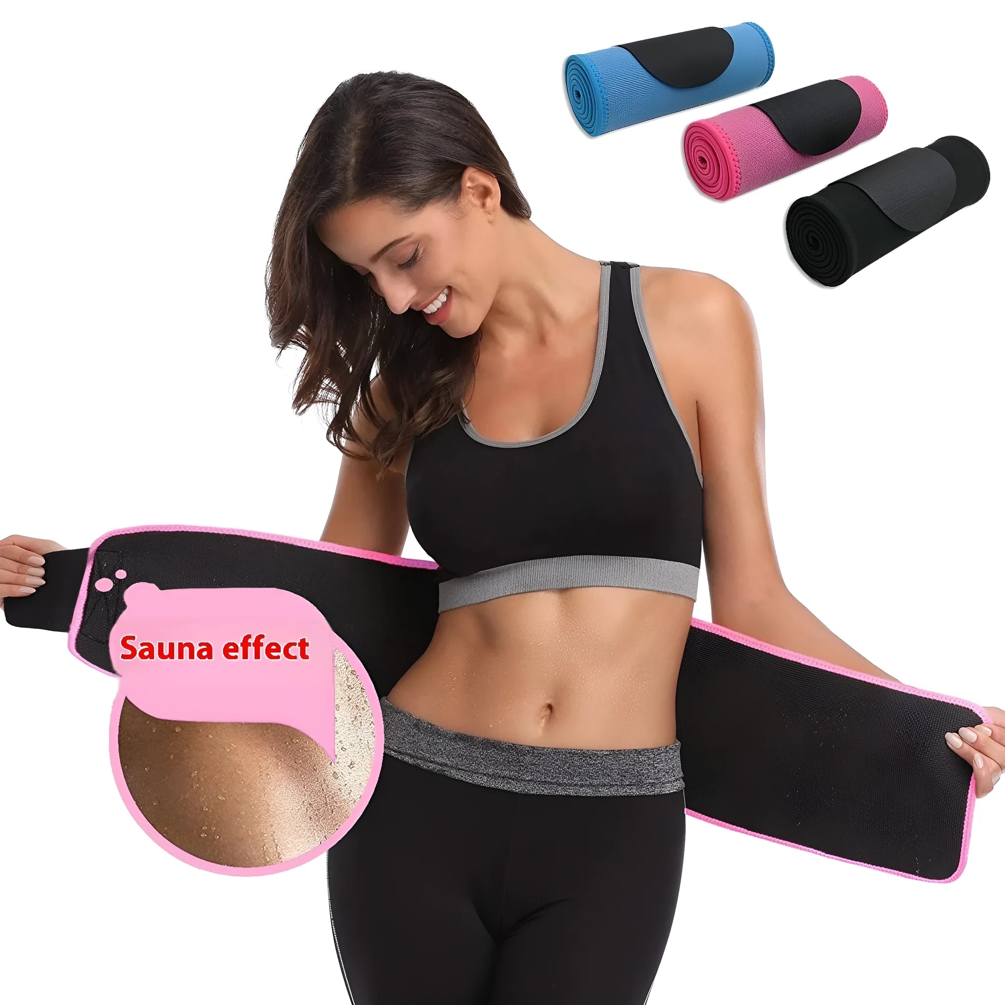 Neoprene lumbar support belt for adult waist protection during running and fitness activities
