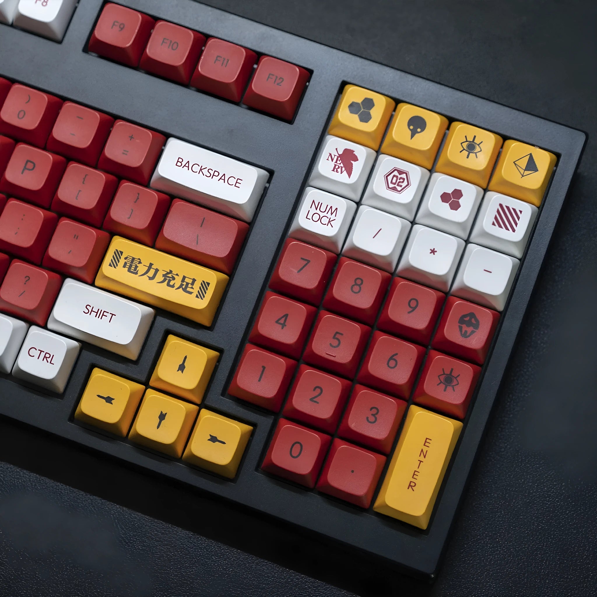 138-piece PBT sublimation key cap set with boy and girl colour matching designs for mechanical keyboards