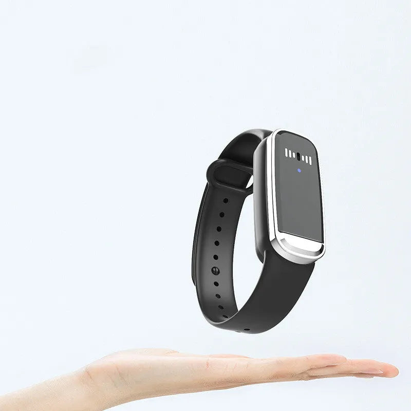 Ultrasonic mosquito repellent bracelet in black or white colour for pregnancy and baby protection