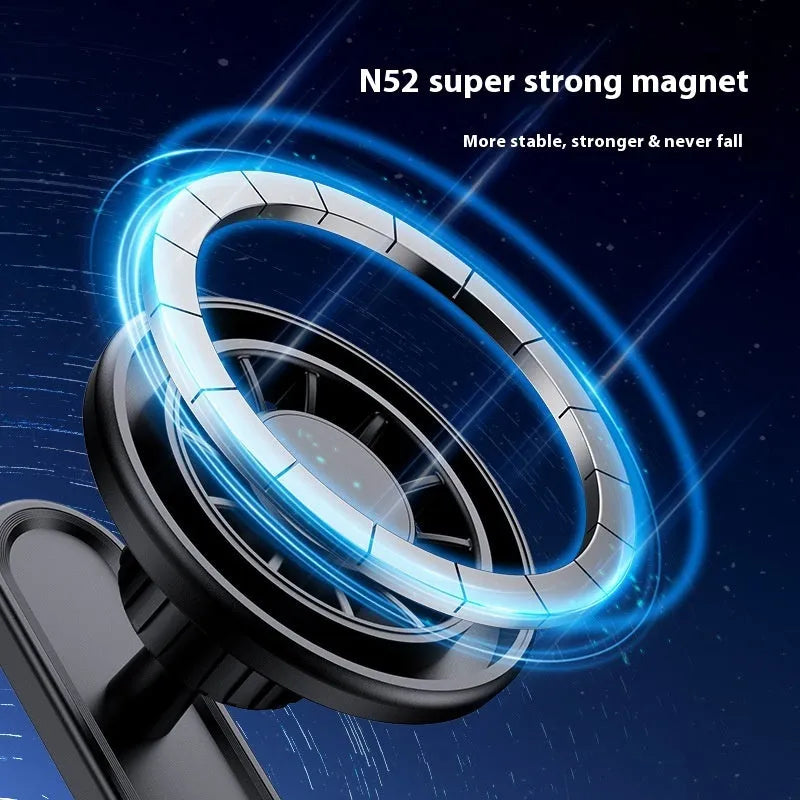 Double-sided magnetic photography base bracket in universal plastic with magnetic clip design