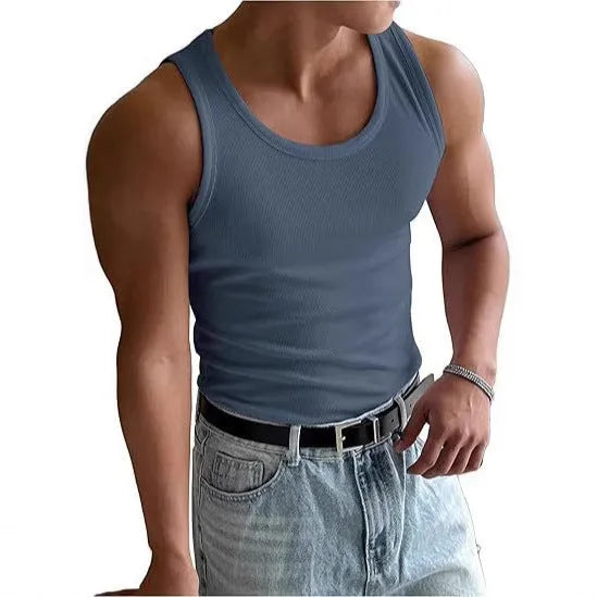 Men's tight-fit sports t-shirt with wool lining in black colour shown front view