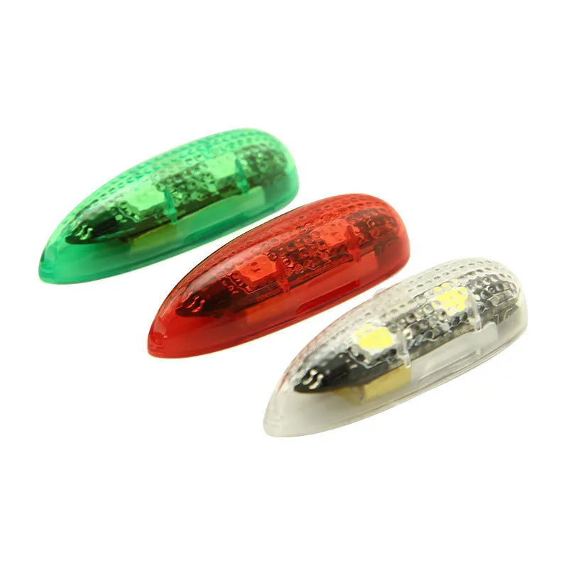 V3 wireless charging waterproof navigation light for scale models with adhesive backing.
