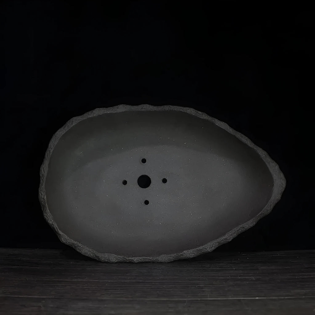Handmade purple clay flower pot with unique shape in various size and colour options