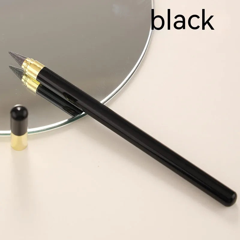 Transparent acrylic mechanical pencil with alloy tip showing internal lead mechanism