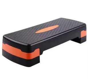 Fit Step aerobics platform in grey, green, or orange colours measuring 68x28x15cm