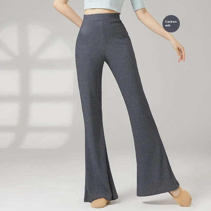 Women's classical dance training pants in solid colours for sports dance practice