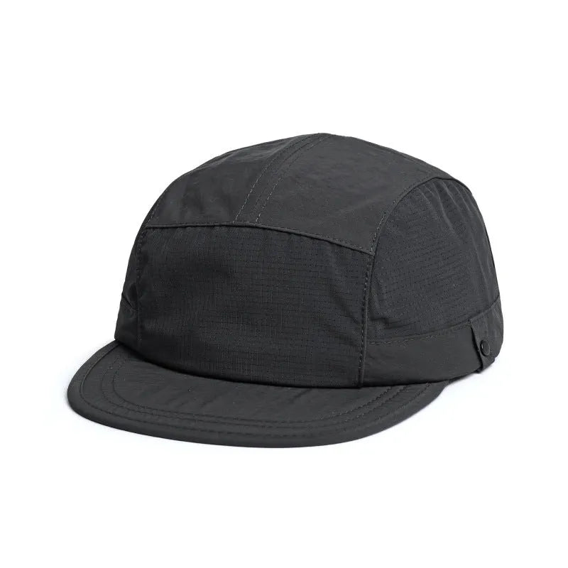 Dome crown polyester baseball cap in size M showing colour options including Army Green, black, and wine red