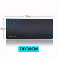 Custom cartoon design desk mouse pad with non-slip rubber base showing expanded surface for keyboard and mouse