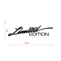 Black reflective car sticker with laser text design on PET material for vehicle decoration