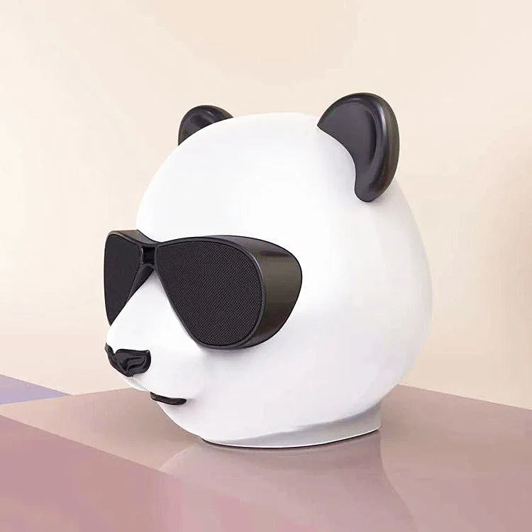 Classic style portable mini Bluetooth speaker shown on a table.