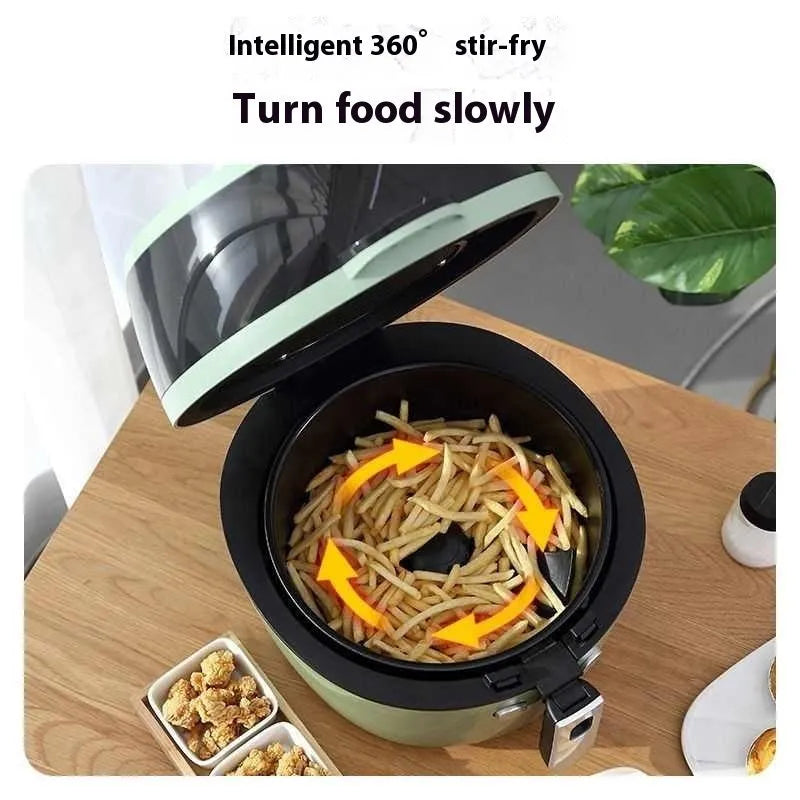 8 litre mechanical button air fryer oven with visible cooking window