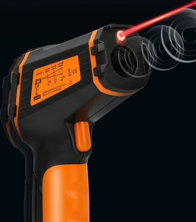 ST390A infrared handheld thermometer with digital laser display for temperature measurement