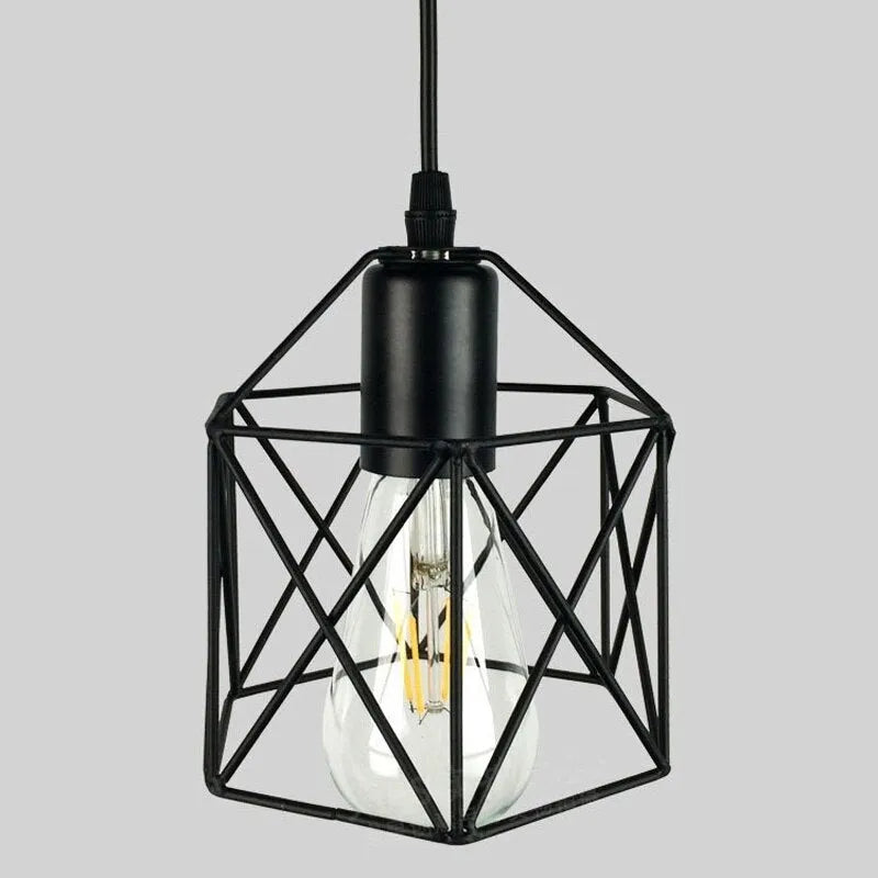 Country style decorative wall light with iron shade, measuring 150mm by 140mm