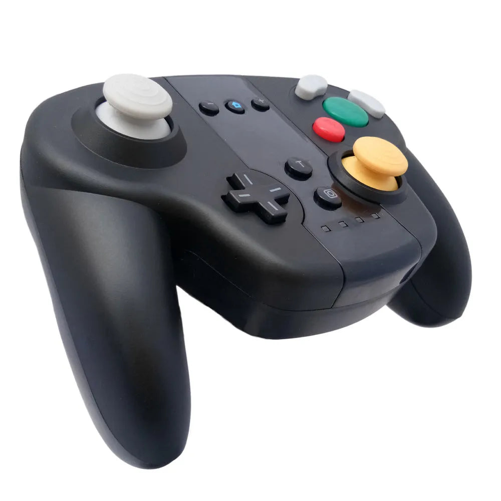 Black wireless Bluetooth gamepad for Nintendo Switch and Windows PC with NFC function