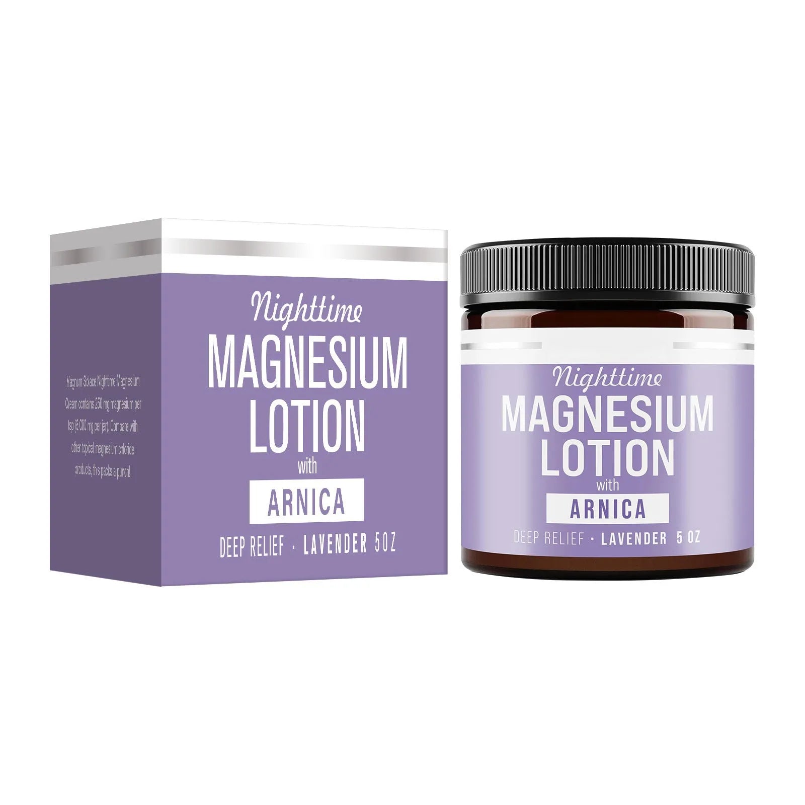 150ml jar of magnesium body butter cream for skin moisturising and soothing.