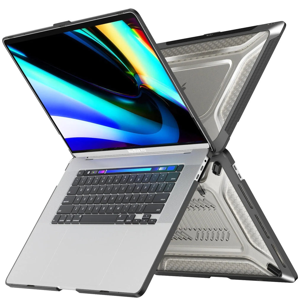 Apple MacBook protective shell case in four colours including cool black and sapphire blue