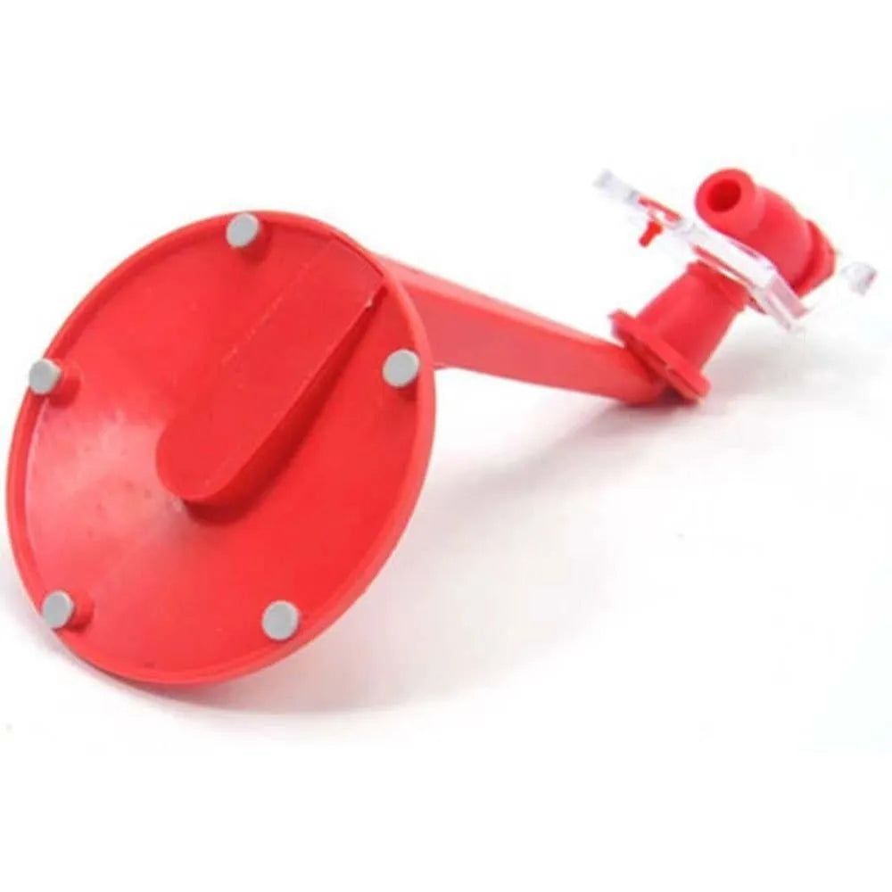 Red Magic Tap soda dispenser attached to inverted 2-litre bottle