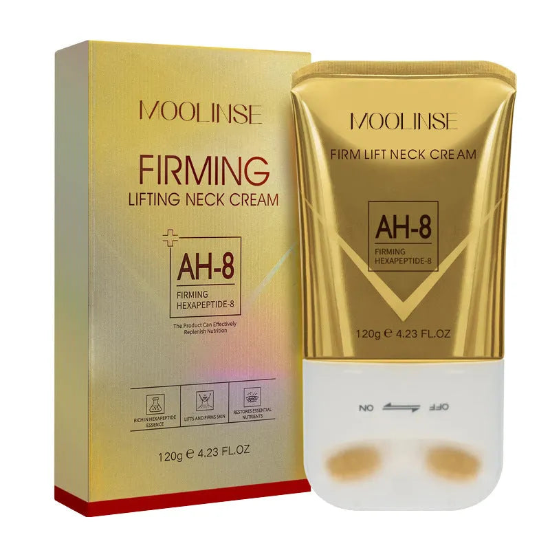 120ml neck lifting and firming cream in packaging for massage application