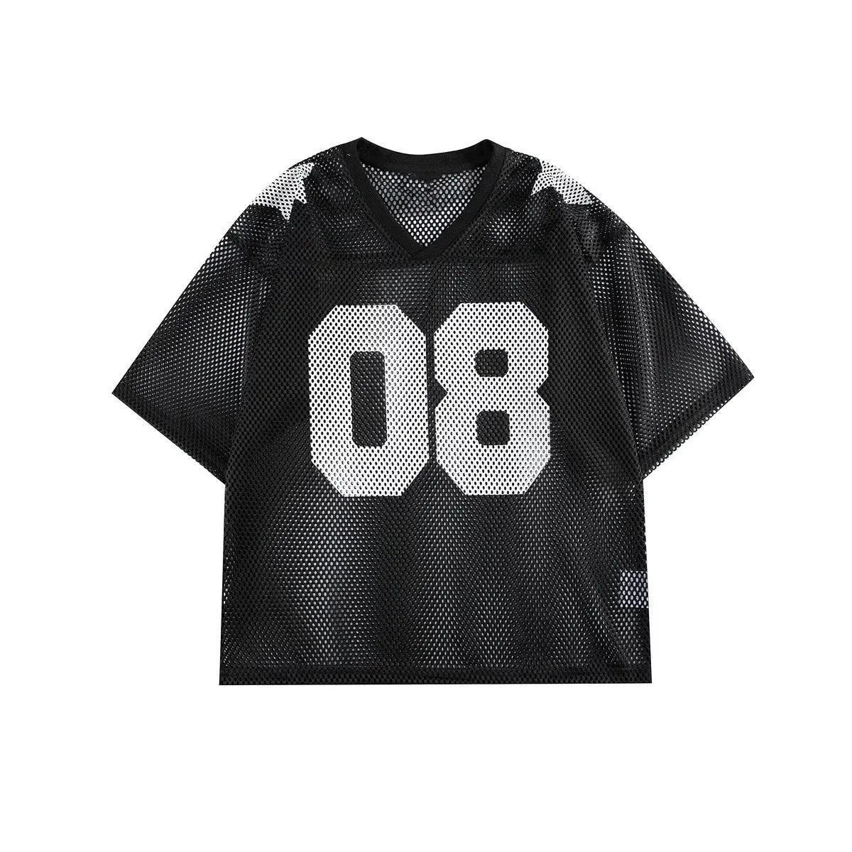 Black letters print half sleeve shirt loose pullover style casual top