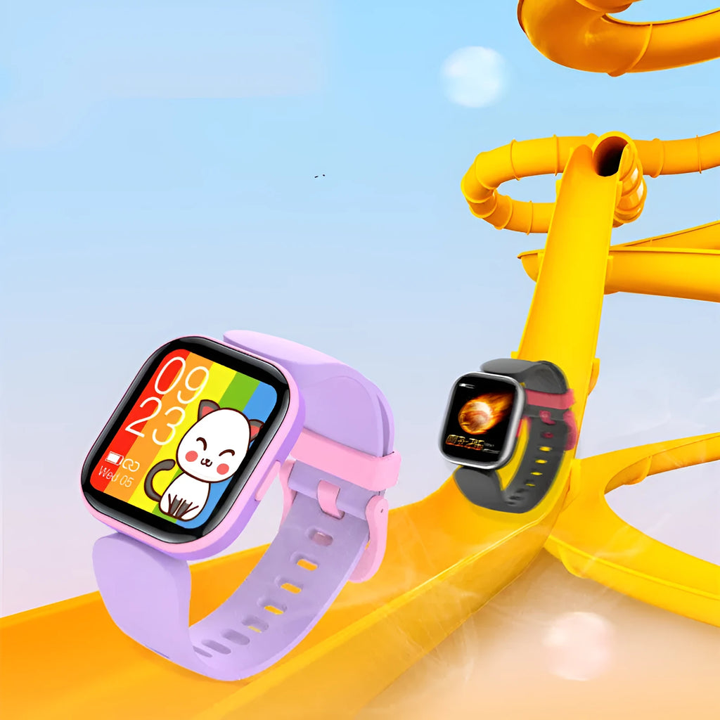 H39T smart children's watch with blue TPU strap and 1.4-inch TFT touch screen.