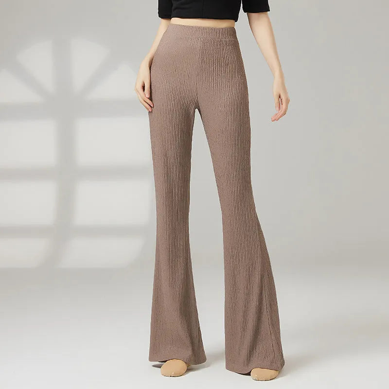 Women's classical dance training pants in solid colours for sports dance practice