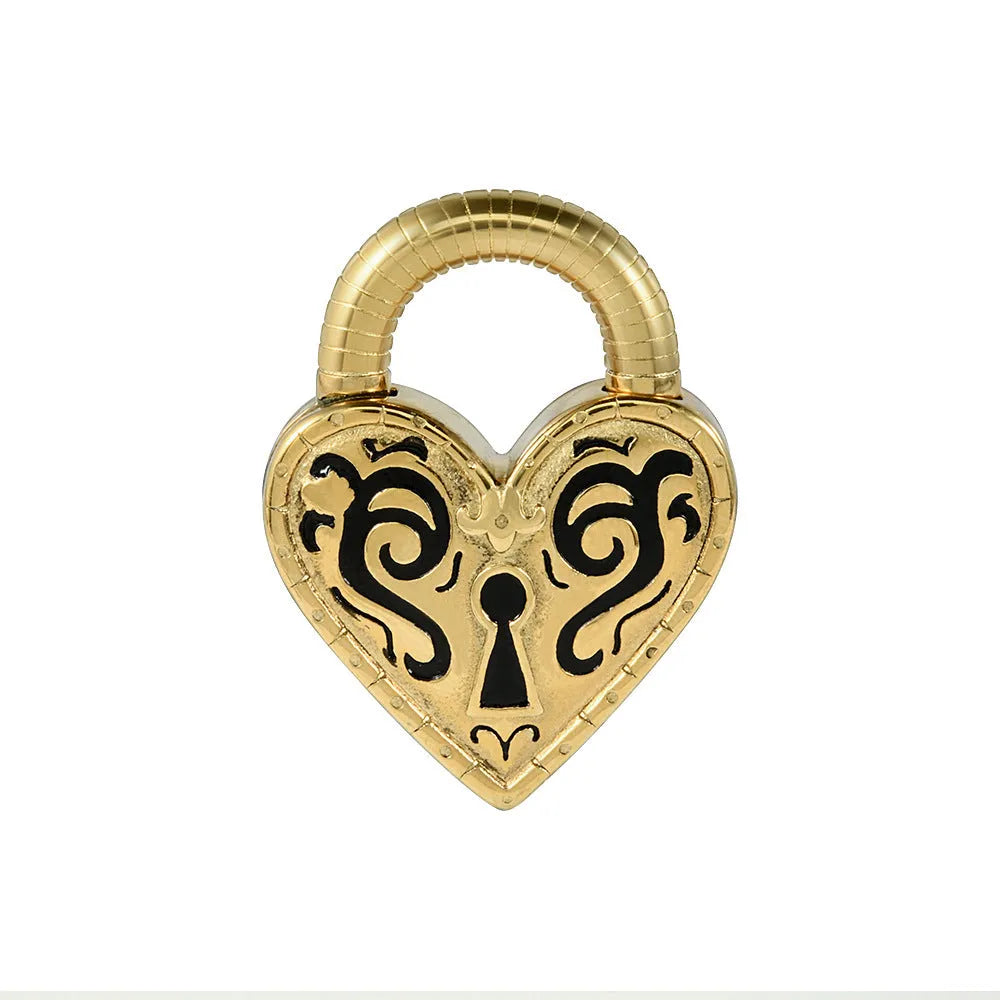 Stainless steel heart-shaped earrings with gold or steel electroplated finish