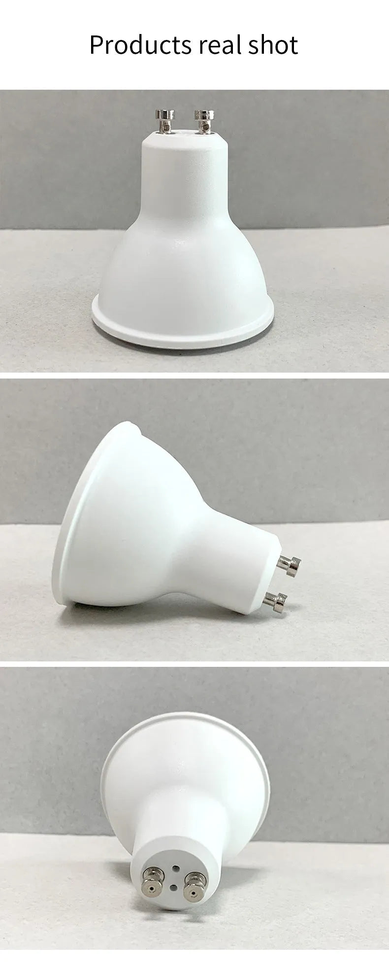 GU10 smart LED spotlight with RGBCCT colours and WiFi connectivity for voice control