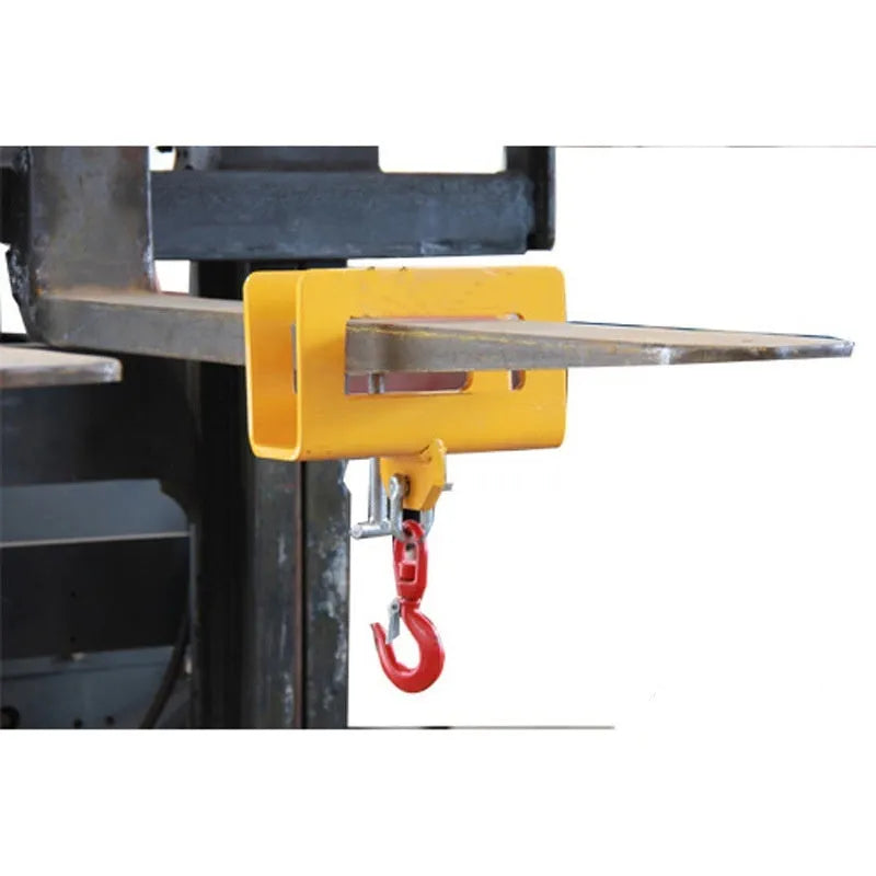 Rotatable iron forklift crane hook with safety locking pin for mobile crane conversion