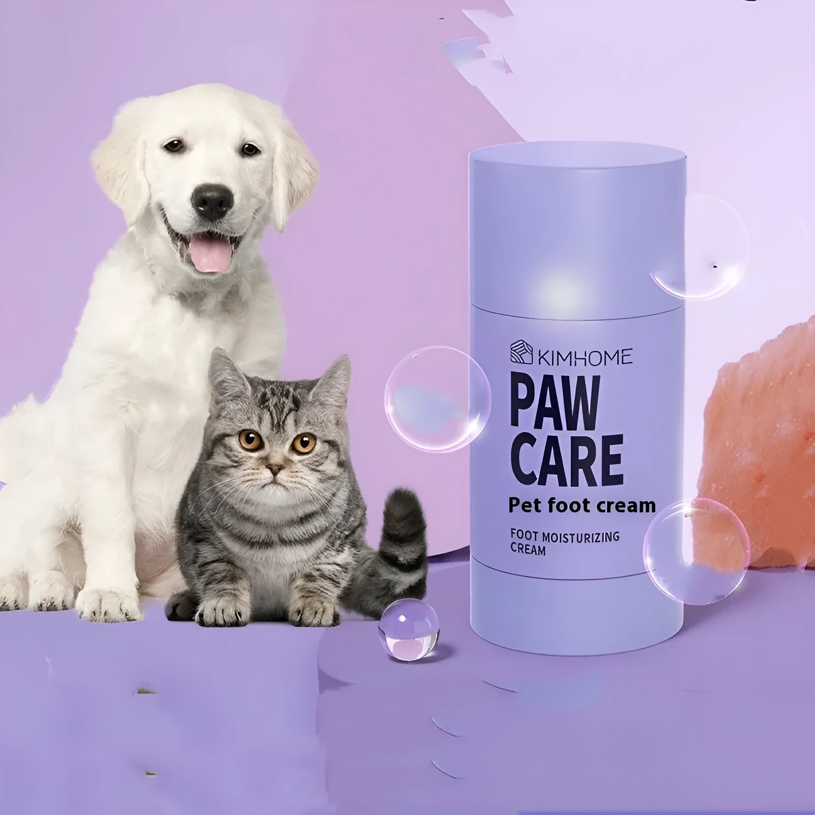 40g tub of pet foot moisturising cream with Brazil palm wax for cats and dogs