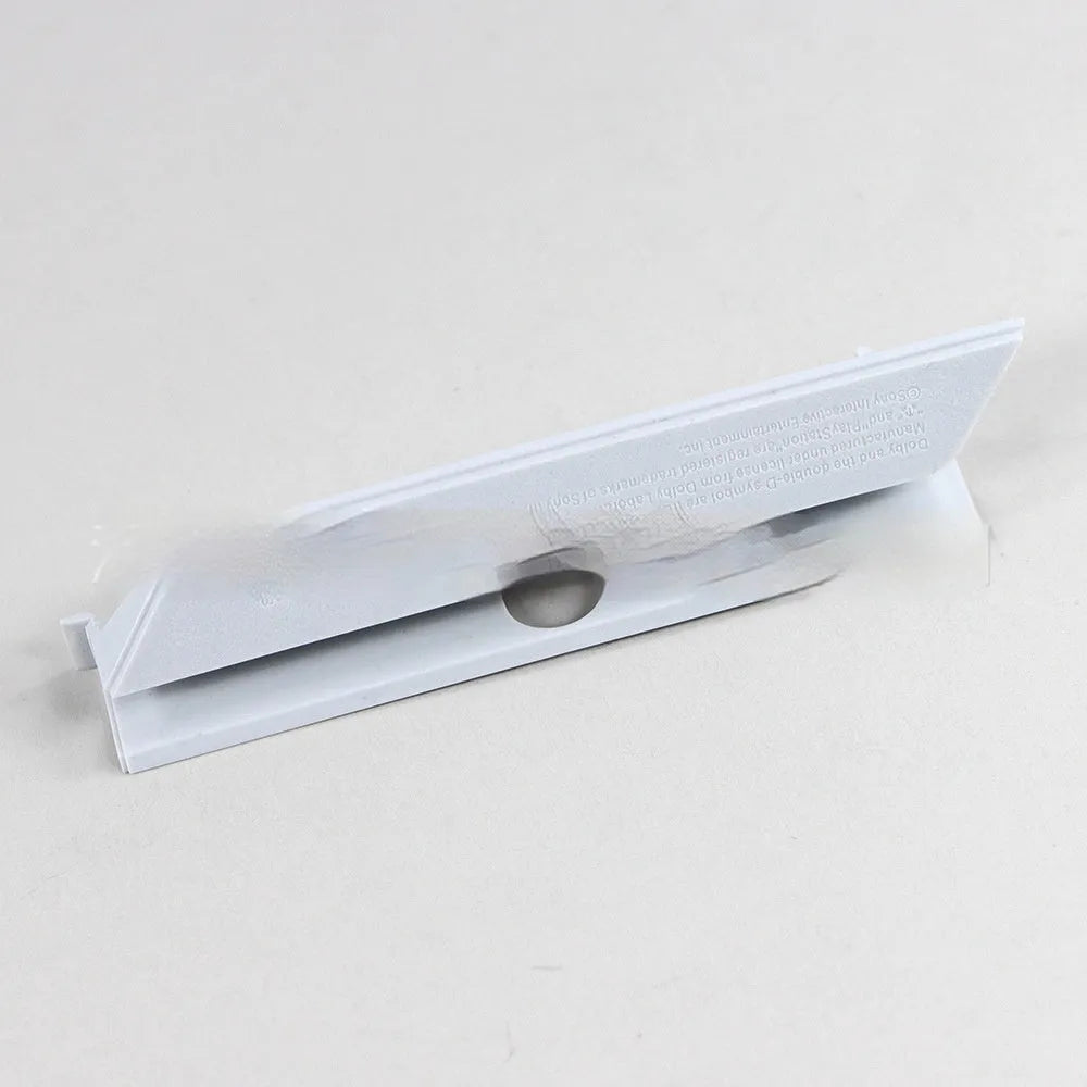 Black and white plastic hard drive baffle cover for internal mounting