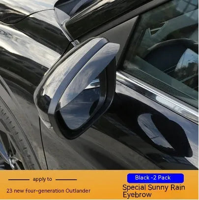 2023 Mitsubishi Outlander window deflectors in engineering plastic, black and translucent options