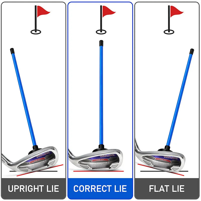 Red aluminium alloy golf swing trainer with magnetic baseball bar alignment design