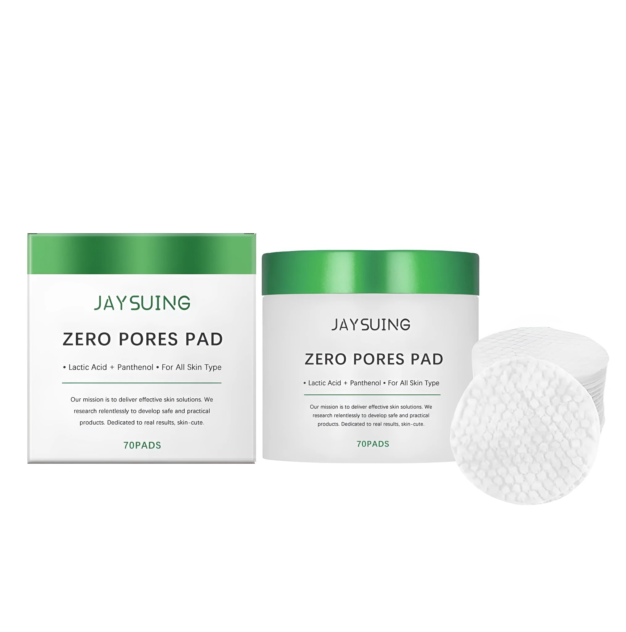 Pack of 70 moisturising and cleaning pads for facial skincare