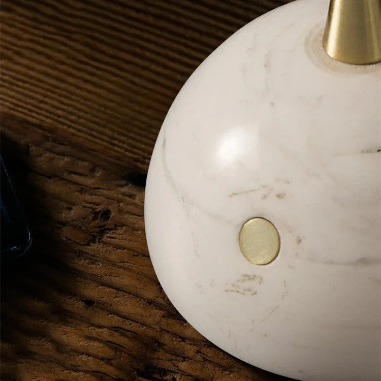 Creative glass desk lamp with dimmable LED light and touch switch control