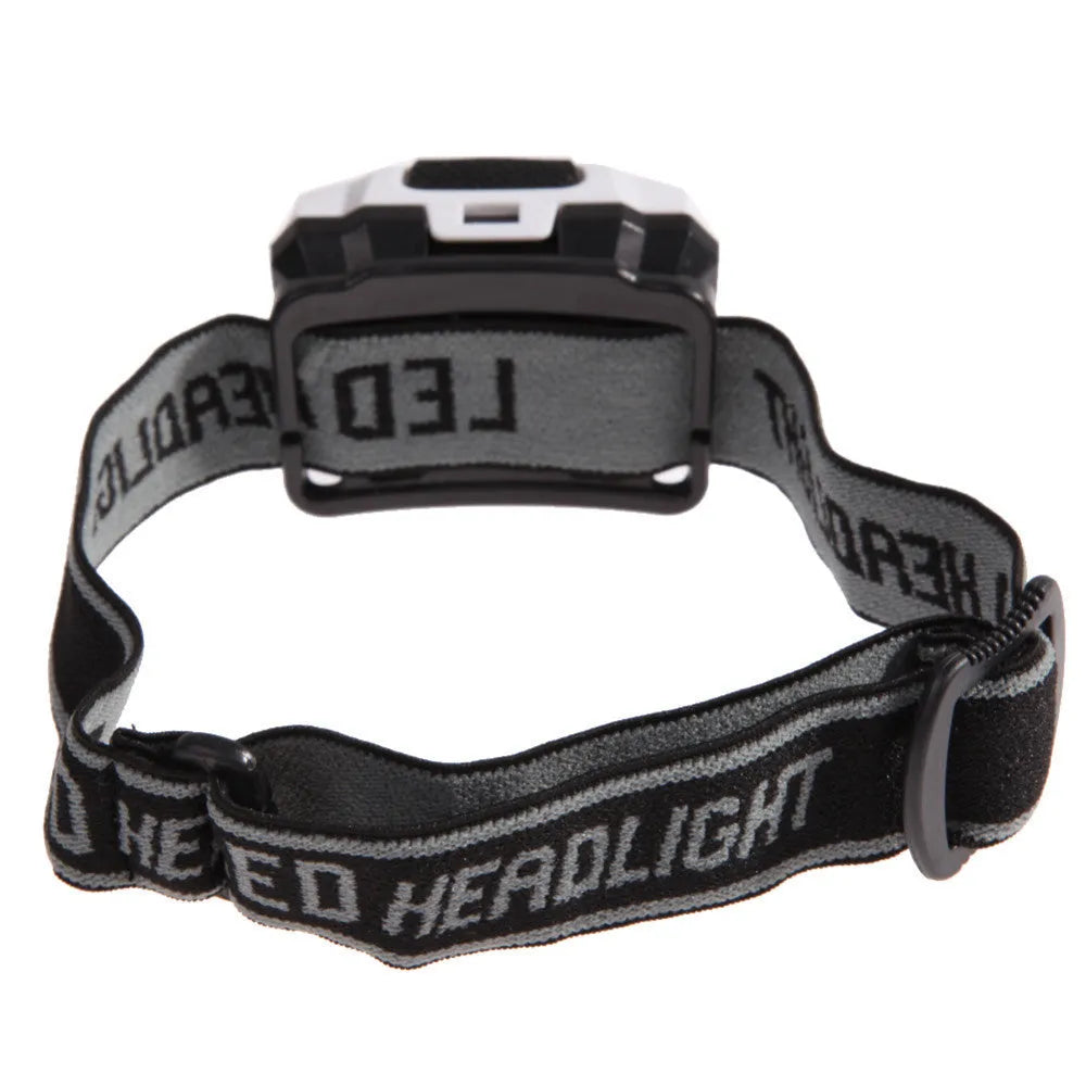 Cat Eye 2 generation waterproof LED head torch in black, orange, purple or white with head strap and multiple light modes