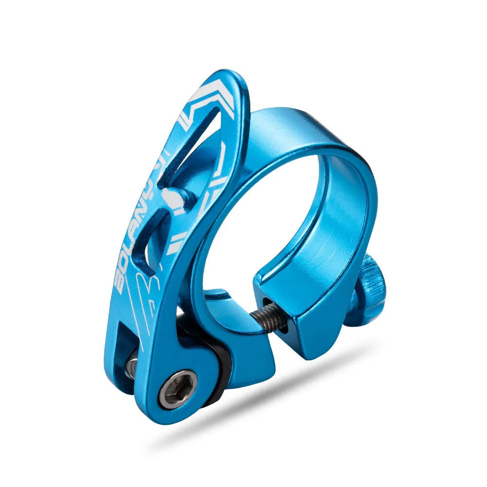 Aluminium alloy bicycle seat post clamp in black red gold blue for 31.8mm and 34.9mm mountain bike frames